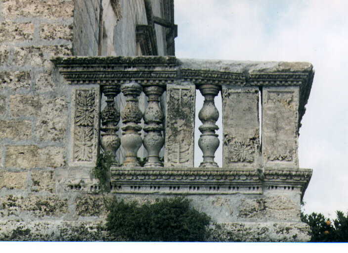 balaustrata - ambito salentino (ultimo quarto sec. XVI)