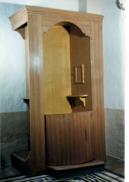 confessionale - ambito Italia meridionale (primo quarto sec. XX)