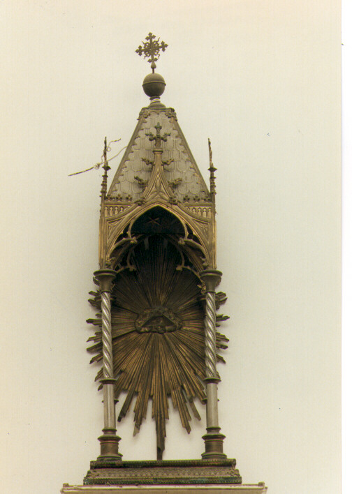 tronetto per esposizione eucaristica - ambito Italia meridionale (fine/inizio secc. XIX/ XX)