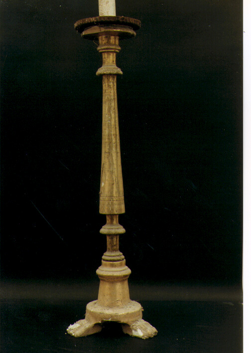 candeliere d'altare, serie - ambito salentino (sec. XIX)