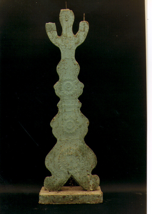 candeliere - ambito salentino (seconda metà sec. XIX)