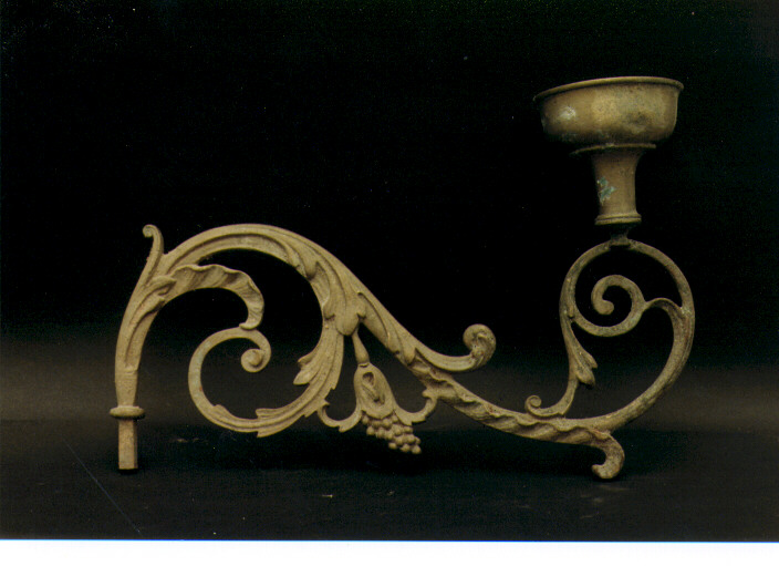 candeliere da parete, serie - ambito Italia meridionale (ultimo quarto sec. XIX)