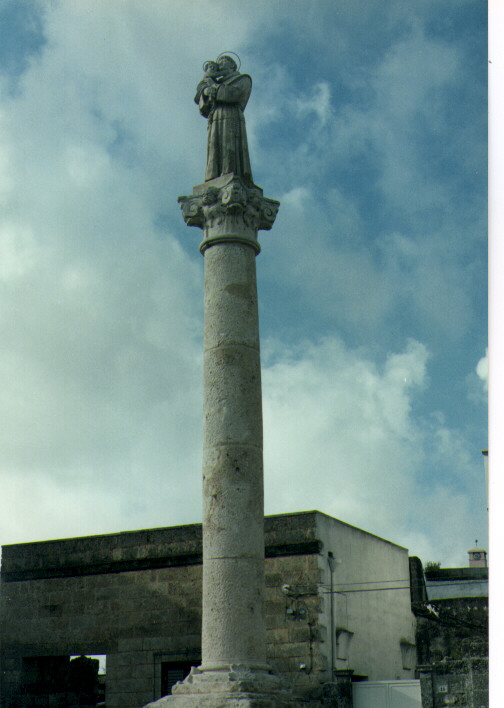 colonna - ambito salentino (fine/inizio secc. XVIII/ XIX)