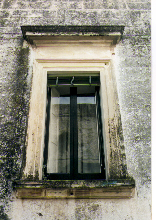 mostra di finestra, serie - ambito salentino (prima metà sec. XIX)