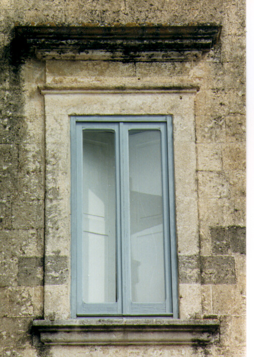 mostra di finestra, serie - ambito salentino (prima metà sec. XIX)