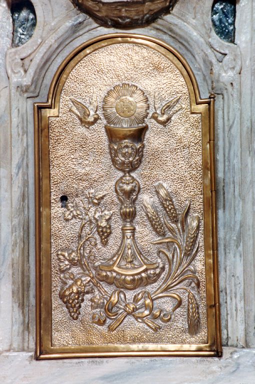 sportello di tabernacolo - ambito salentino (sec. XIX)