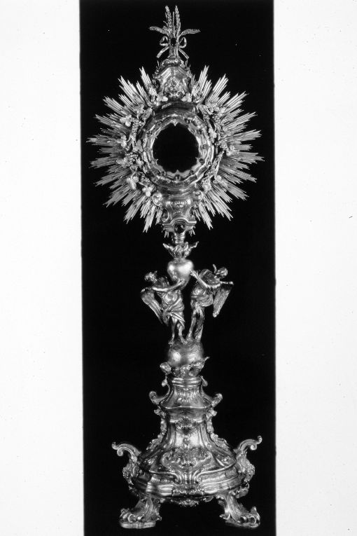 ostensorio - a raggiera di Tomaselli Francesco (attribuito) (seconda metà sec. XVIII)