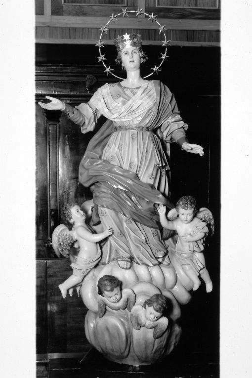 Madonna Assunta (gruppo scultoreo) - manifattura salentina (prima metà sec. XIX)