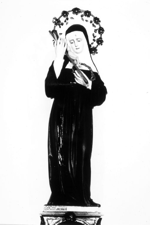 Santa Rita da Cascia (statua) di Conte Giuseppe (primo quarto sec. XX)