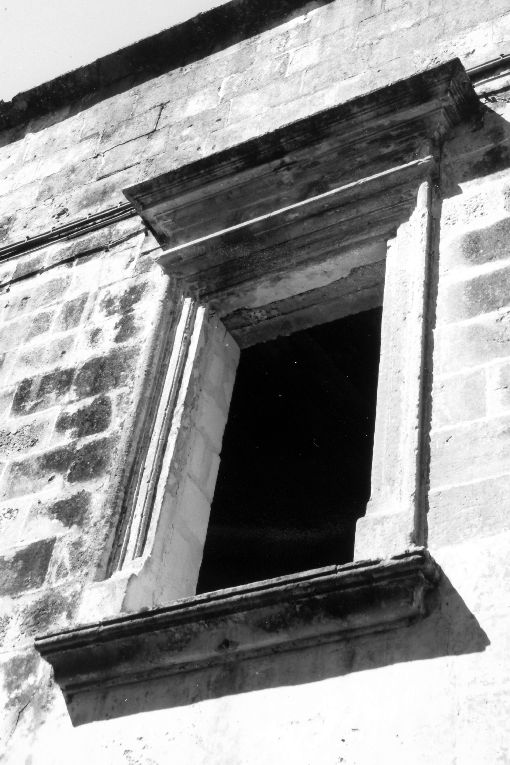 mostra di finestra, serie - ambito salentino (prima metà sec. XVII)