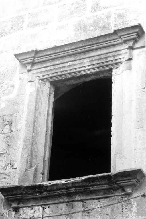 mostra di finestra - ambito salentino (fine/inizio secc. XVI/ XVII)