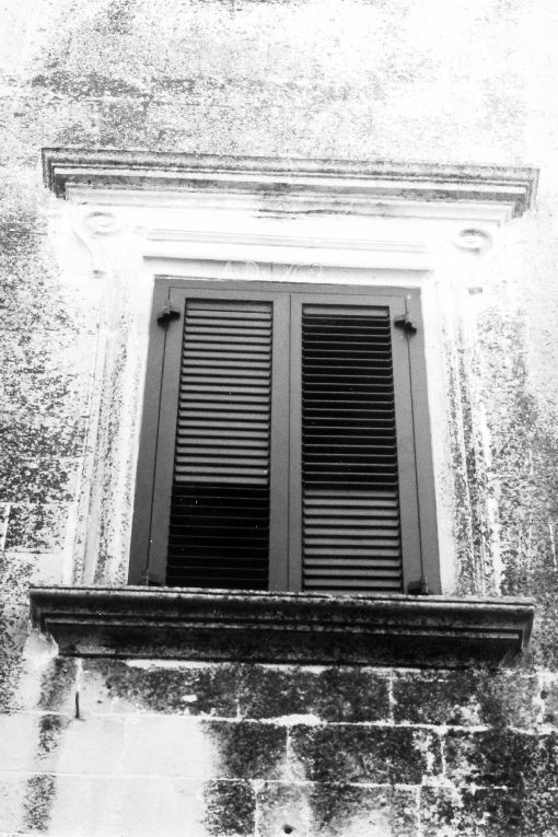 mostra di finestra, serie - ambito salentino (sec. XVIII)