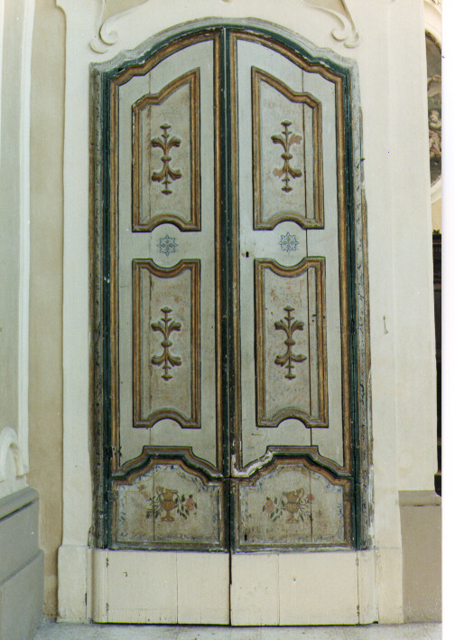 anta di armadietto, serie - ambito salentino (fine/inizio secc. XVIII/ XIX)