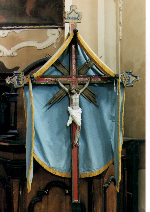 croce processionale - ambito salentino (seconda metà sec. XIX)