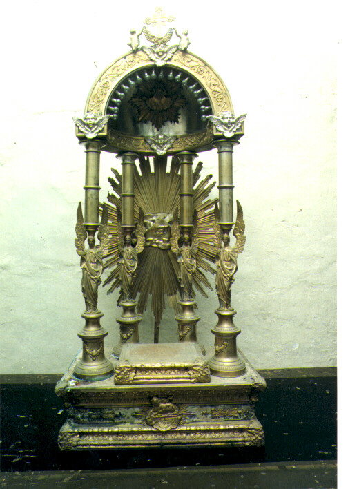 tronetto per esposizione eucaristica - produzione Italia meridionale (fine/inizio secc. XIX/ XX)