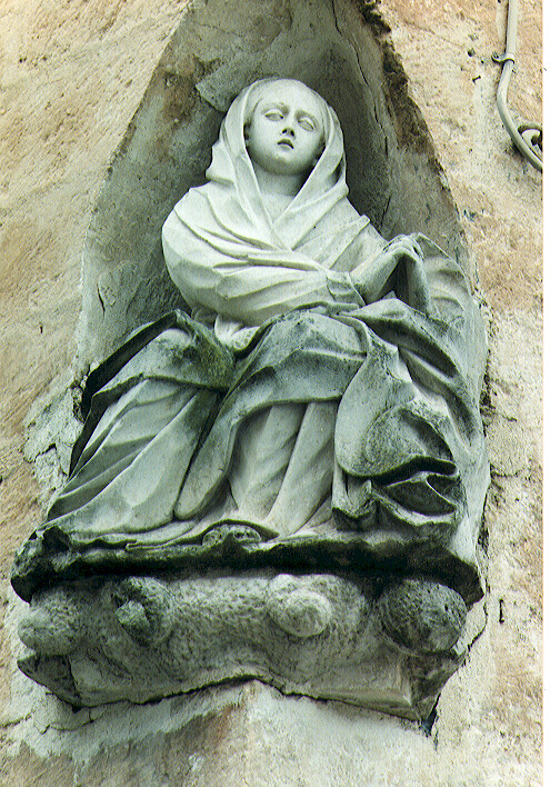 Madonna orante (statua) - ambito salentino (primo quarto sec. XX)