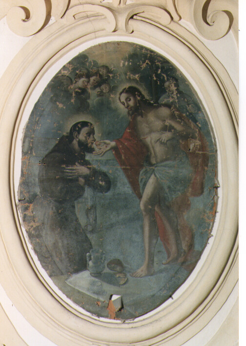 comunione di San Francesco d'Assisi (dipinto) - ambito salentino (primo quarto sec. XIX)