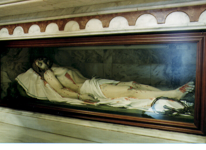 Cristo morto (statua) - ambito salentino (primo quarto sec. XX)