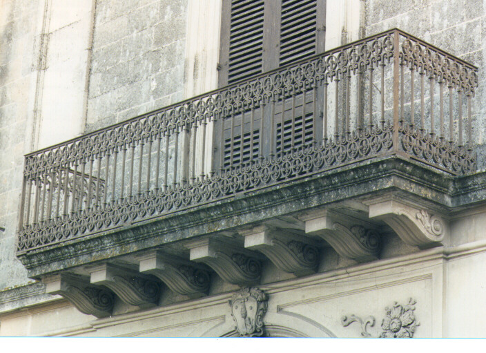 balcone - ambito salentino (seconda metà sec. XIX)