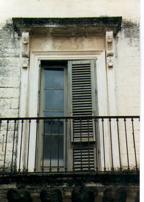 mostra di finestra, serie - ambito salentino (seconda metà sec. XIX)