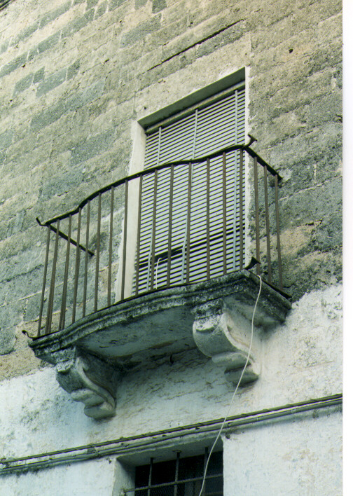 balcone, serie - ambito salentino (seconda metà sec. XVIII)