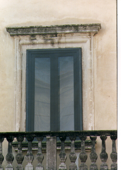 mostra di finestra, serie - ambito salentino (prima metà sec. XVII)