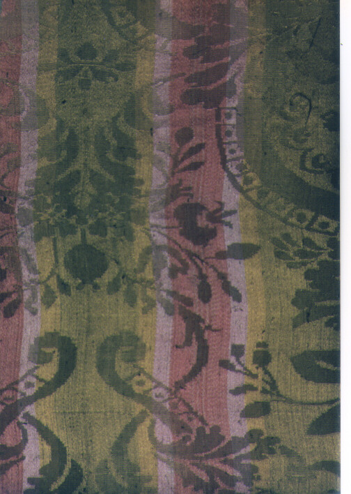 tessuto, frammento - ambito italiano (fine/inizio secc. XVIII/ XIX)