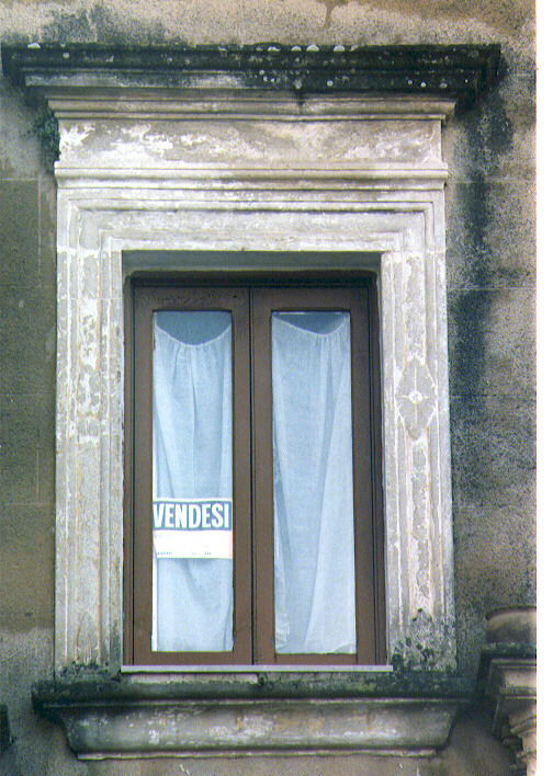 mostra di finestra, serie - ambito salentino (primo quarto sec. XVIII)