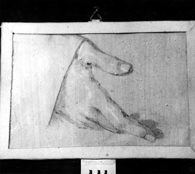 studio di mani (disegno) di De Napoli Michele (attribuito) (sec. XIX)