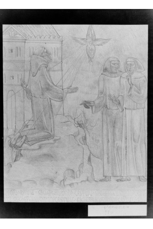 San Francesco riceve le stimmate (disegno) di D'Andrea Antonio (sec. XX)
