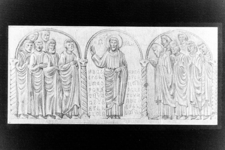 Cristo benedicente (disegno) di D'Andrea Antonio (sec. XX)