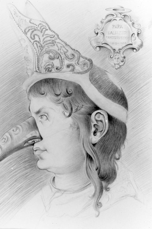 Papa Galeazzo (disegno) di Barbieri Francesco (sec. XX)