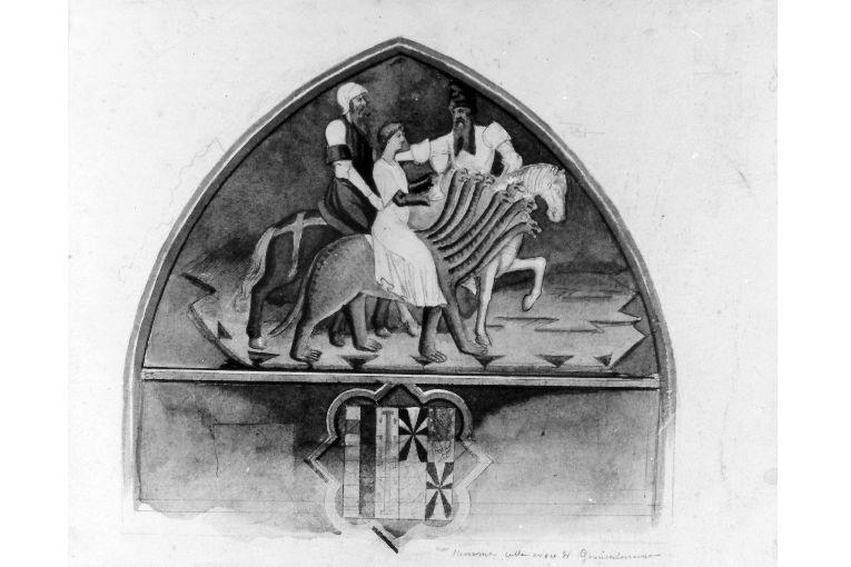 Episodi dell'Apocalisse: la meretrice (disegno) di Cavoti Pietro (seconda metà sec. XIX)