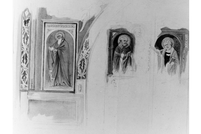 Santi e Apostoli (disegno) di Cavoti Pietro (seconda metà sec. XIX)