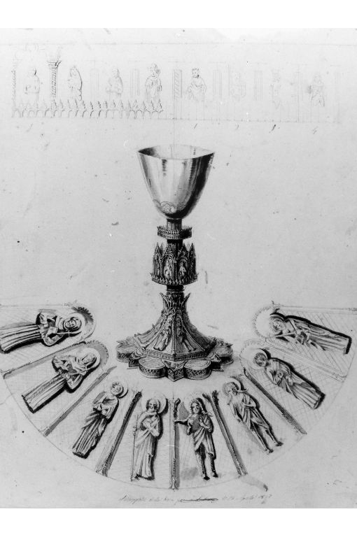 Calice di Raimondello (disegno) di Cavoti Pietro (seconda metà sec. XIX)