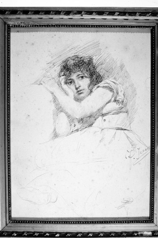 Figura femminile (disegno) di Jerace Francesco (secc. XIX/ XX)