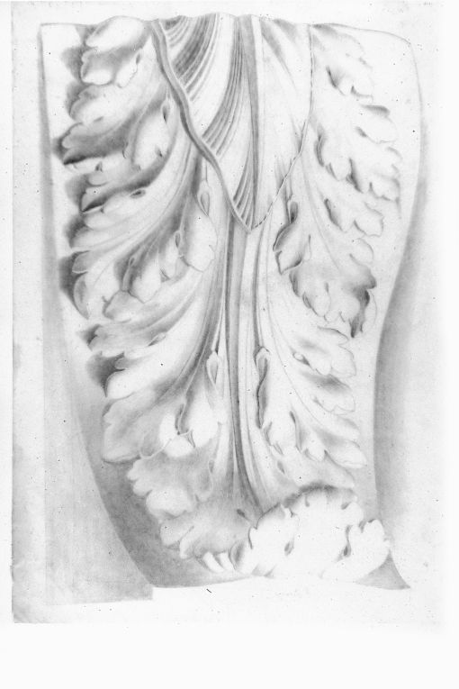 Modiglione (studio da calco) (disegno) di Girondi Raffaele (fine sec. XIX)