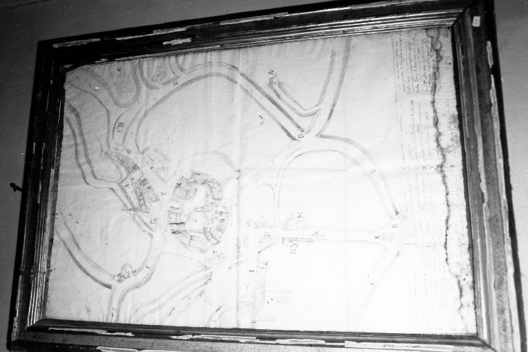 Pianta del territorio di Putignano (disegno) di V.A.C (prima metà sec. XVIII)