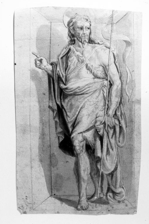 San Giovanni Battista (disegno) - ambito italiano (sec. XVII)