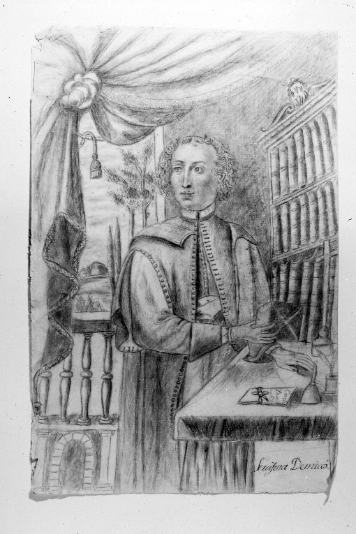 Ritratto del prelato Carlo Demiccolis (disegno) di Demiccolis Serafina (sec. XIX)