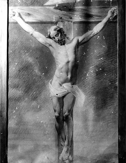 Cristo Crocifisso (disegno) di De Napoli Michele (attribuito) (sec. XIX)