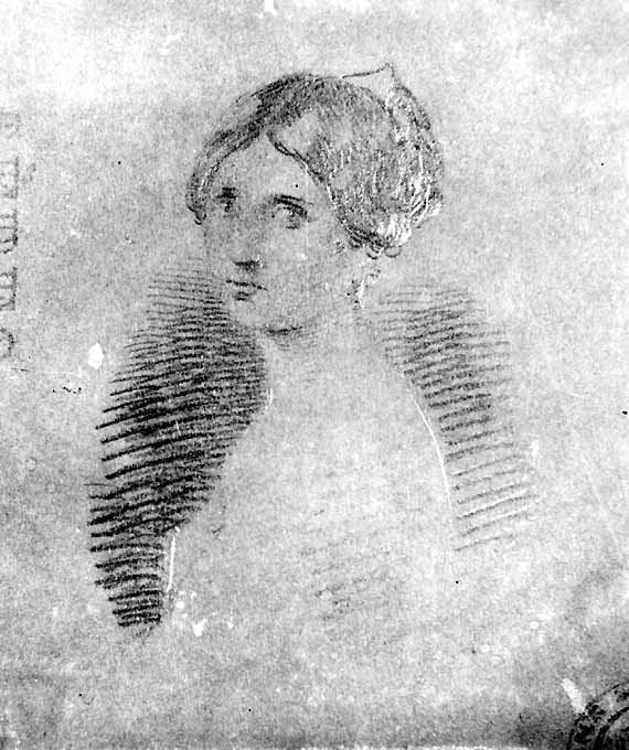 Ritratto di ragazza (disegno) di De Napoli Michele (attribuito) (sec. XIX)