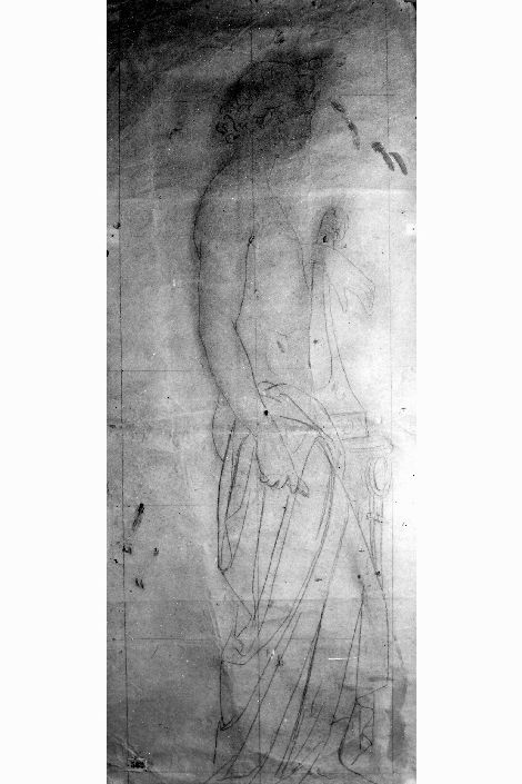 Apollo (disegno preparatorio) di De Napoli Michele (attribuito) (sec. XIX)