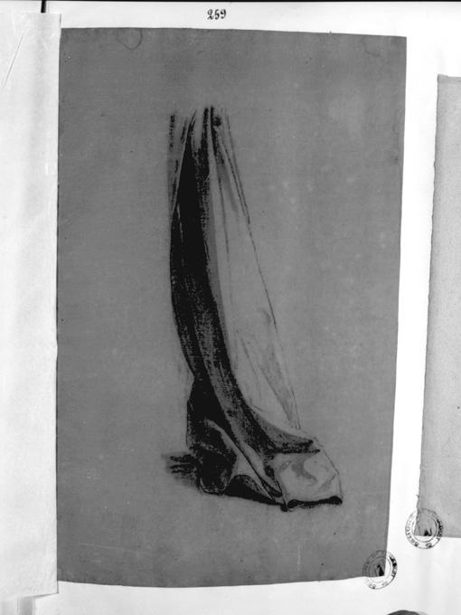 studio di veste (disegno preparatorio) di De Napoli Michele (attribuito) (sec. XIX)