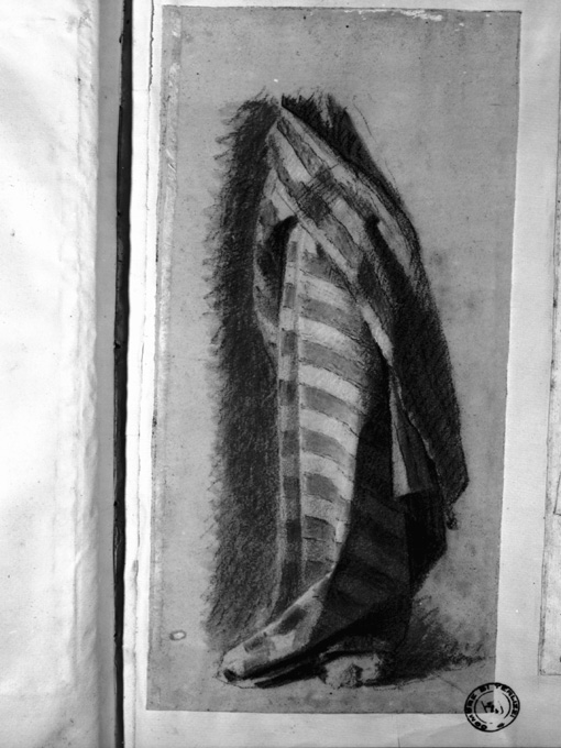 studio di veste (disegno preparatorio) di De Napoli Michele (attribuito) (sec. XIX)