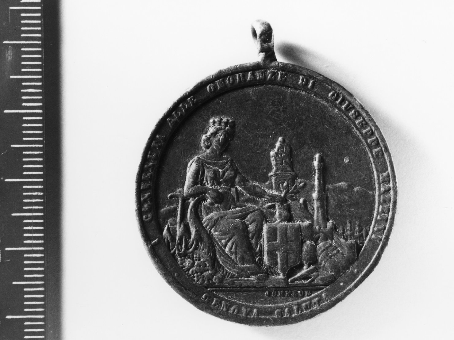medaglia di Johnson Stefano (sec. XIX)