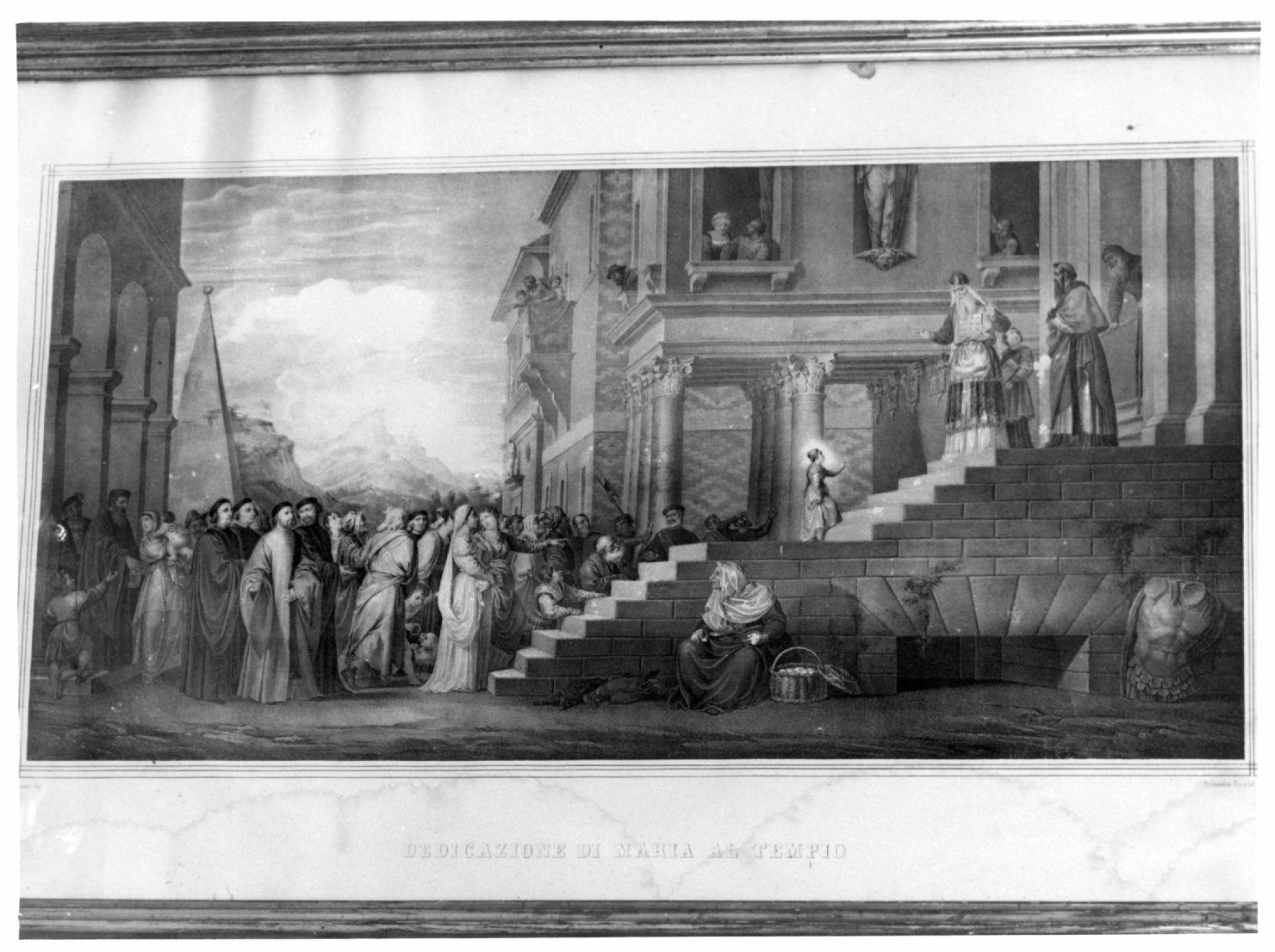 presentazione di Maria Vergine al tempio (stampa, elemento d'insieme) di Rizzardini Cecilio (prima metà sec. XIX)