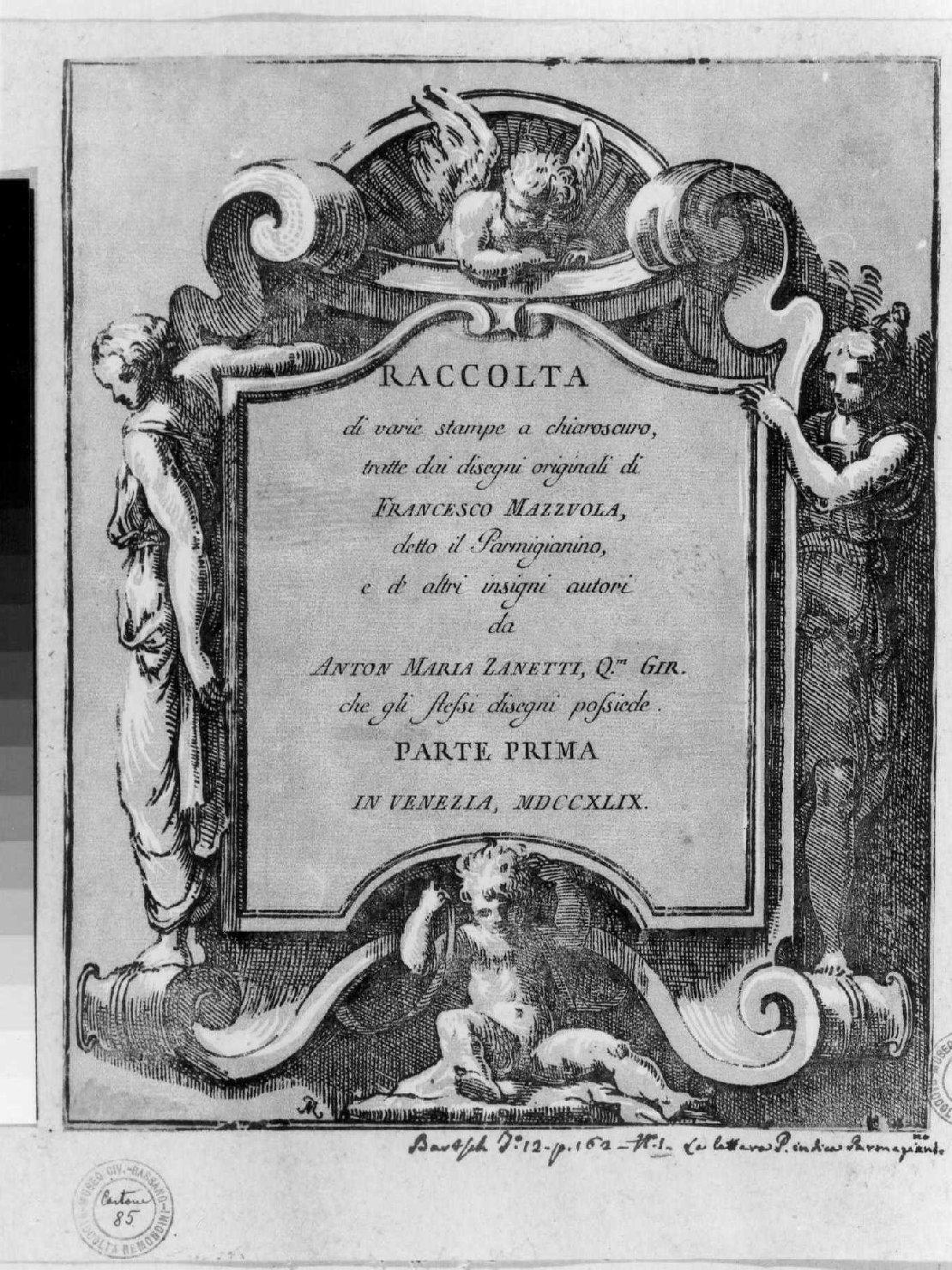 figure maschili e femminili (stampa smarginata, serie) di Zanetti conte Anton Maria (sec. XVIII)