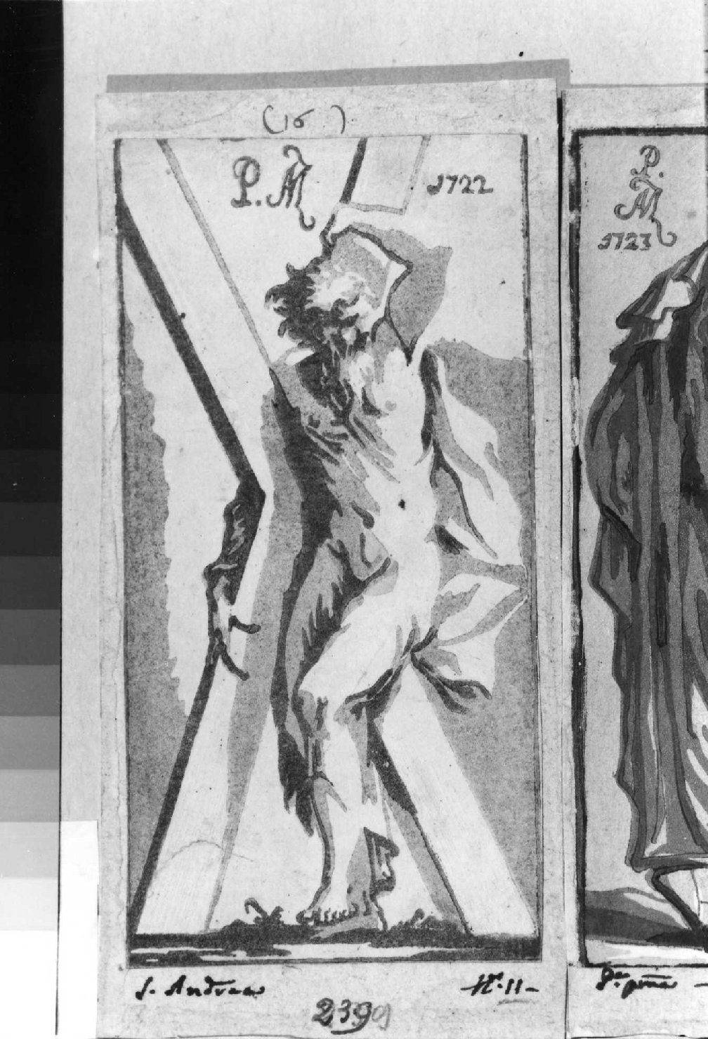 S. Andrea, Sant'Andrea (stampa smarginata, serie) di Zanetti conte Anton Maria, Parmigianino (sec. XVIII)