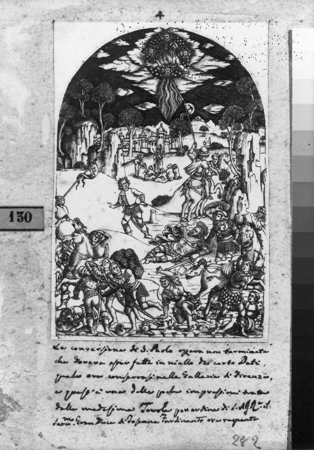 conversione di San Paolo (stampa smarginata) - ambito italiano (prima metà sec. XVIII)